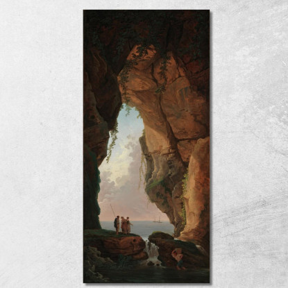 La Bocca Di Una Grotta Hubert Robert hrb103 quadro stampato su tela