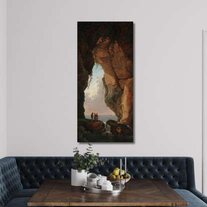 La Bocca Di Una Grotta Hubert Robert hrb103 quadro stampato su tela