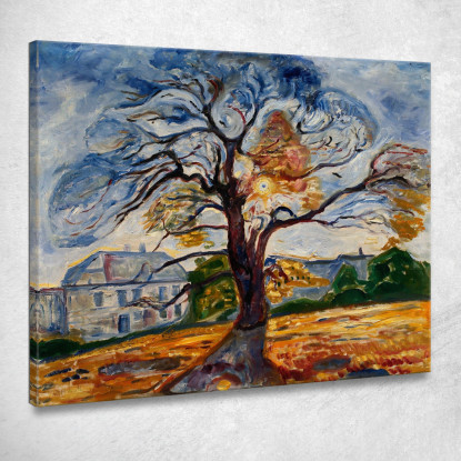 La Quercia Edvard Munch em336 quadro stampato su tela