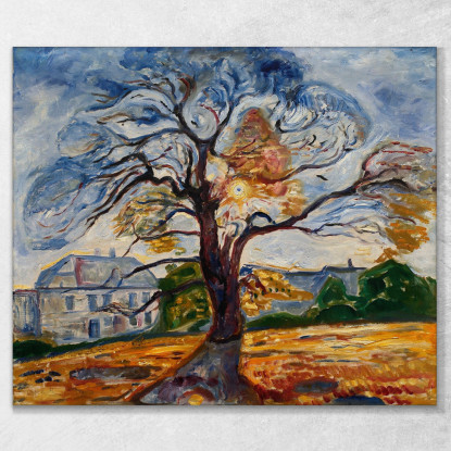 La Quercia Edvard Munch em336 quadro stampato su tela