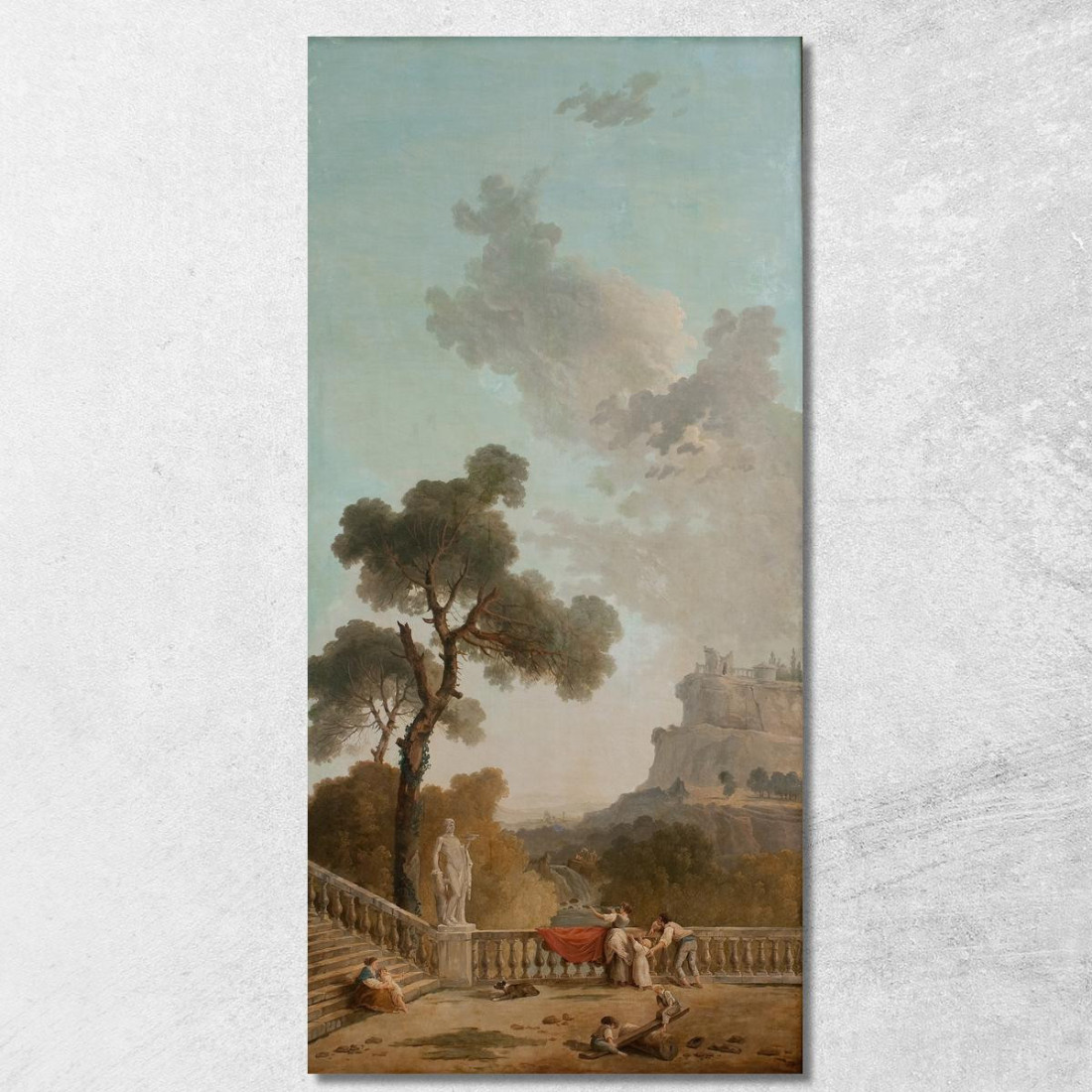 Vista Da Una Terrazza Hubert Robert hrb118 quadro stampato su tela