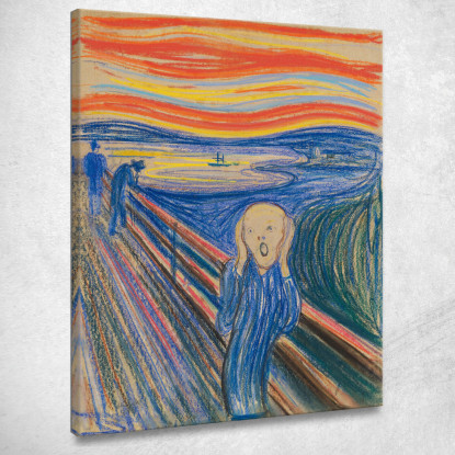 L'Urlo 2 Edvard Munch em339 quadro stampato su tela