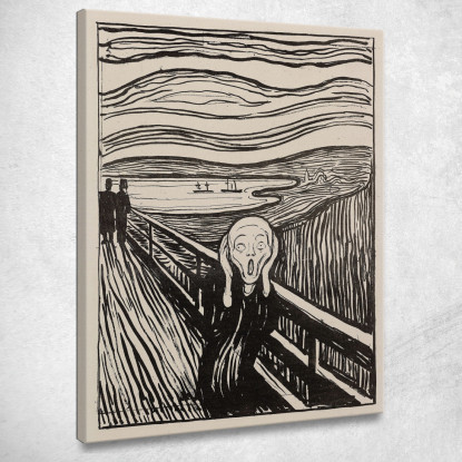 L'Urlo Edvard Munch em340 quadro stampato su tela