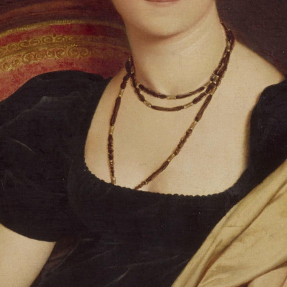 Ritratto Di Signora Duvaucey Jean Auguste Dominique Ingres jad32 quadro stampato su tela