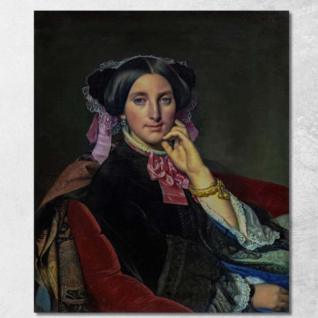 Ritratto Di Madame Gonse Jean Auguste Dominique Ingres jad35 quadro stampato su tela