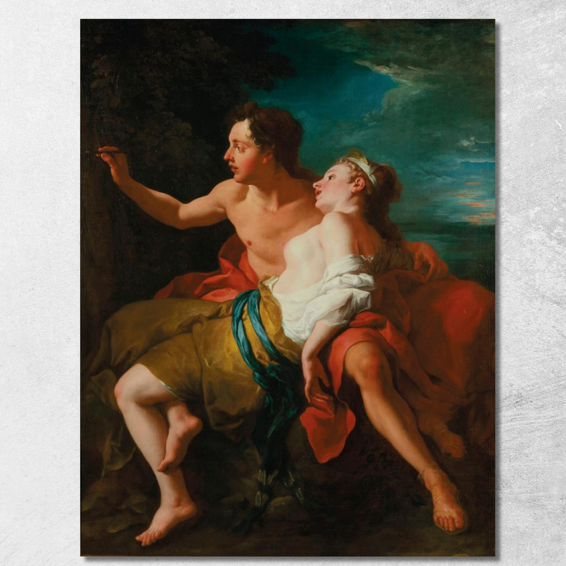 Paride E Enone Jean-François de Troy jft19 quadro stampato su tela