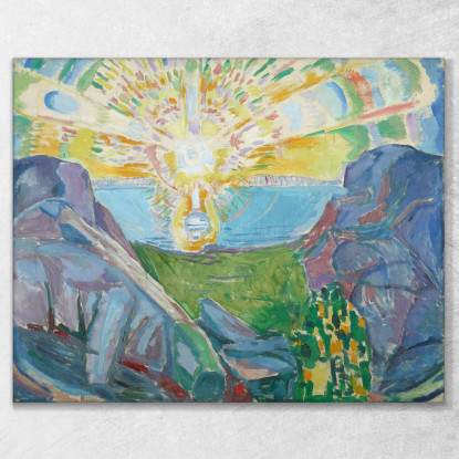 Il Sole 1910 Edvard Munch em350 quadro stampato su tela