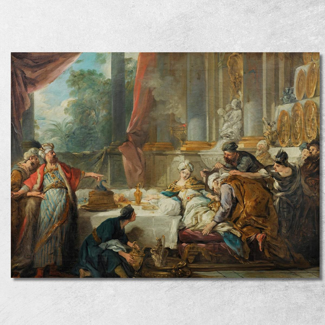 La Condanna Di Aman Jean-François de Troy jft39 quadro stampato su tela