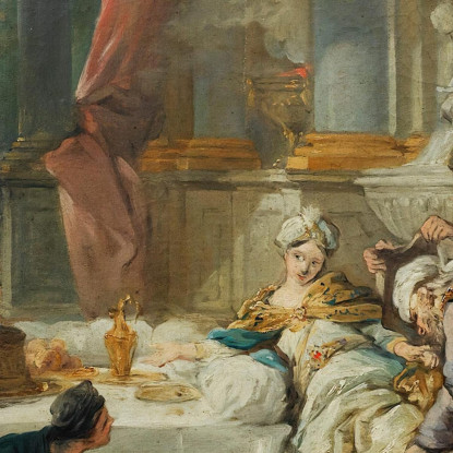 La Condanna Di Aman Jean-François de Troy jft39 quadro stampato su tela