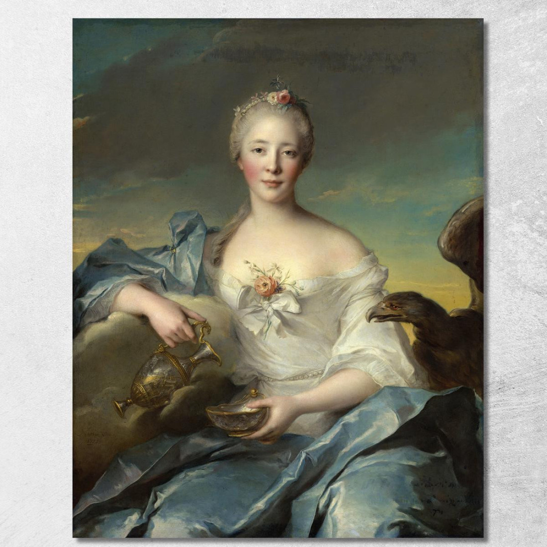 Madame Le Fèvre De Caumartin Come Hebe Jean-Marc Nattier jmn8 quadro stampato su tela