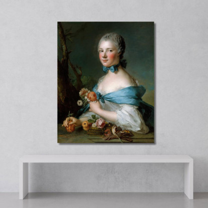 Ritratto Di Una Donna Jean-Marc Nattier jmn21 quadro stampato su tela