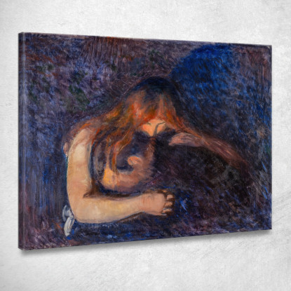 Il Vampiro Edvard Munch em357 quadro stampato su tela