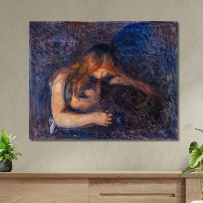 Il Vampiro Edvard Munch em357 quadro stampato su tela