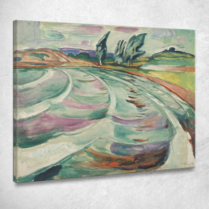 L'Onda Edvard Munch em358 quadro stampato su tela