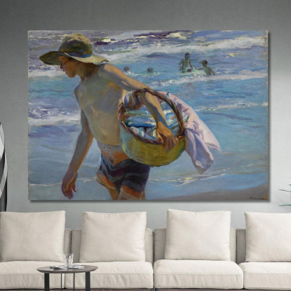 Il Pescatore Joaquín Sorolla jsr30 quadro stampato su tela
