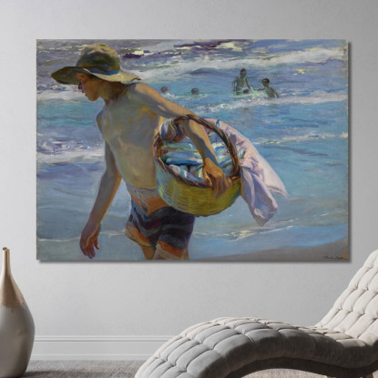 Il Pescatore Joaquín Sorolla jsr30 quadro stampato su tela