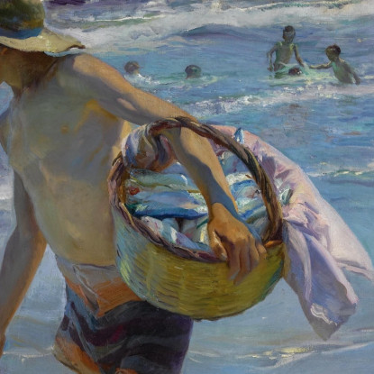 Il Pescatore Joaquín Sorolla jsr30 quadro stampato su tela
