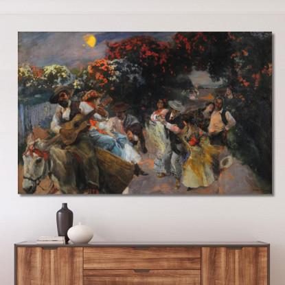 L'Ultima Copla Joaquín Sorolla jsr55 quadro stampato su tela