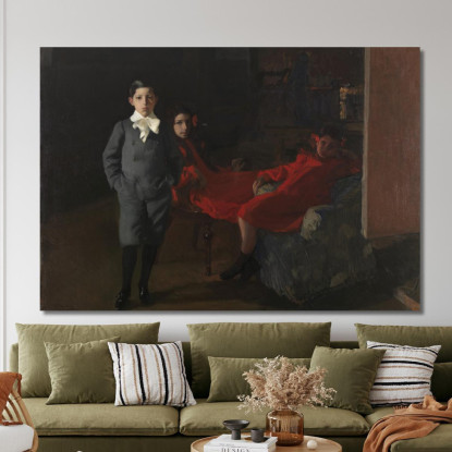 I Miei Figli Joaquín Sorolla jsr65 quadro stampato su tela
