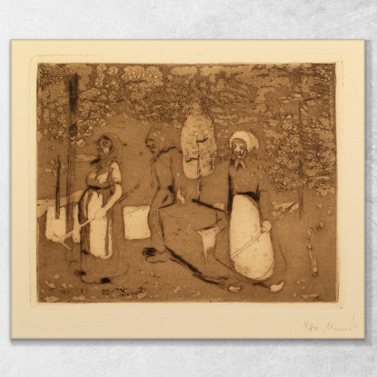 Tiergarten Il Tiergarten Di Berlino Edvard Munch em366 quadro stampato su tela