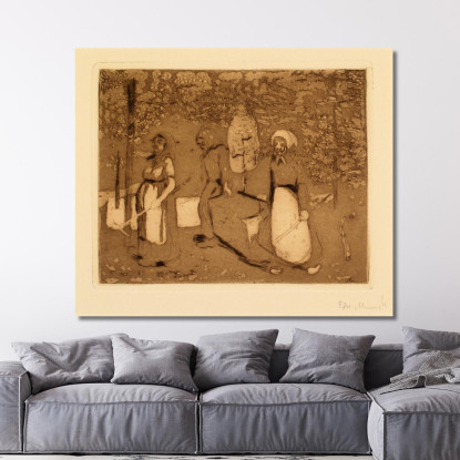 Tiergarten Il Tiergarten Di Berlino Edvard Munch em366 quadro stampato su tela