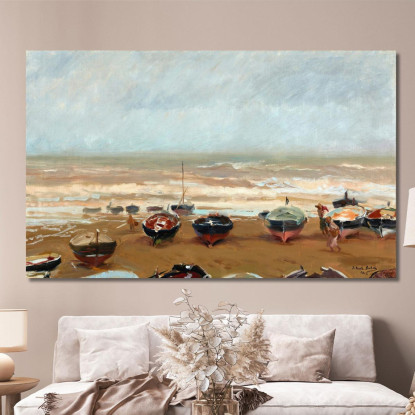 Tarde Tormentosa Pomeriggio Tempestoso Joaquín Sorolla jsr104 quadro stampato su tela