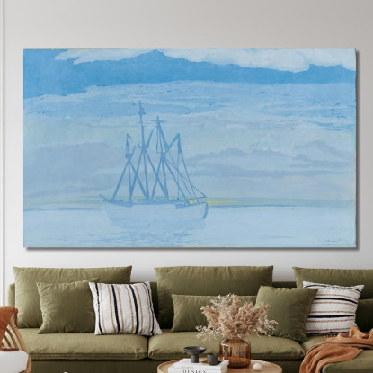 Peschereccio Sul Mare Léon Spilliaert lsp23 quadro stampato su tela