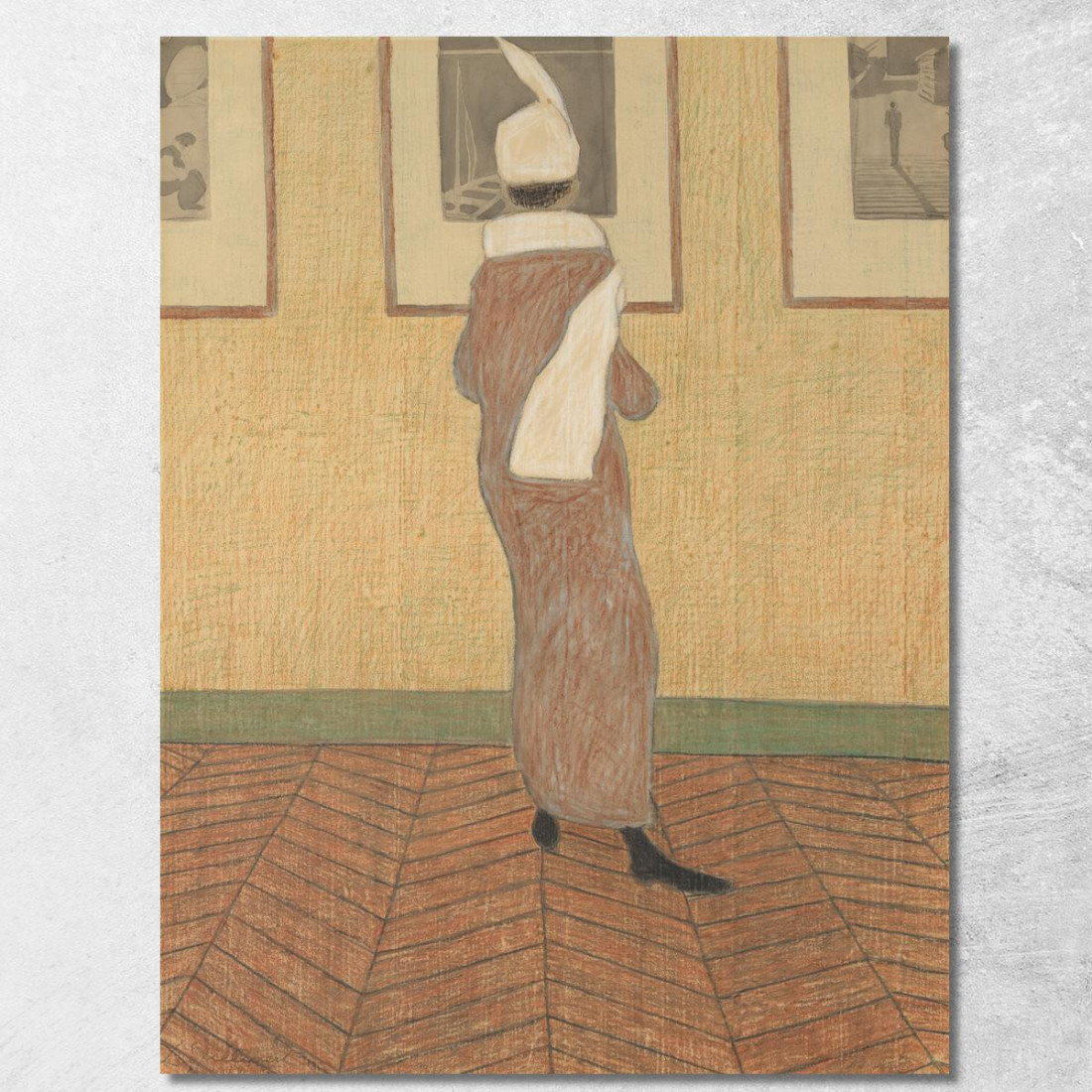 Signora In Mostra Léon Spilliaert lsp24 quadro stampato su tela