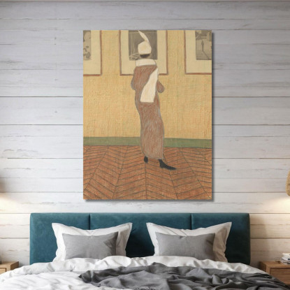 Signora In Mostra Léon Spilliaert lsp24 quadro stampato su tela