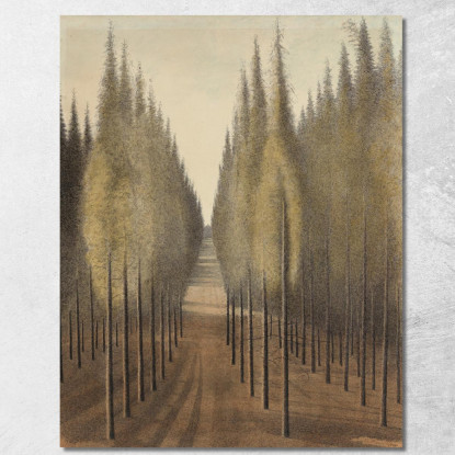 Il Brandgang Léon Spilliaert lsp26 quadro stampato su tela