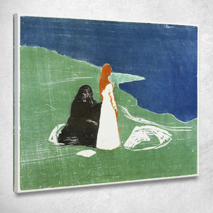 Due Donne Sulla Riva Edvard Munch em377 quadro stampato su tela