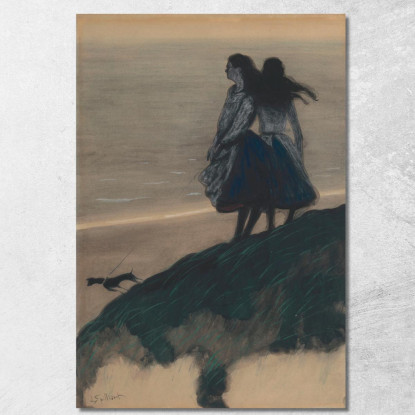 Ragazze Su Una Duna Léon Spilliaert lsp49 quadro stampato su tela