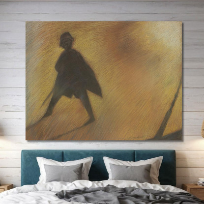 La Fine Di Una Bella Figura Di Giorno In Controluce Léon Spilliaert lsp53 quadro stampato su tela