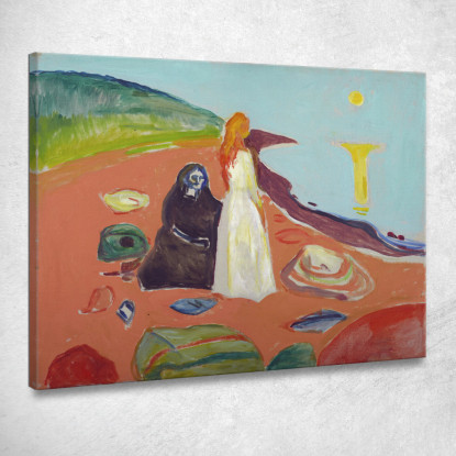 Due Donne Sulla Riva Ii Edvard Munch em379 quadro stampato su tela