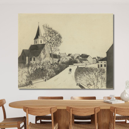 Landschap Voor In The Time That Nanette Was Lost' 2 Léon Spilliaert lsp68 quadro stampato su tela
