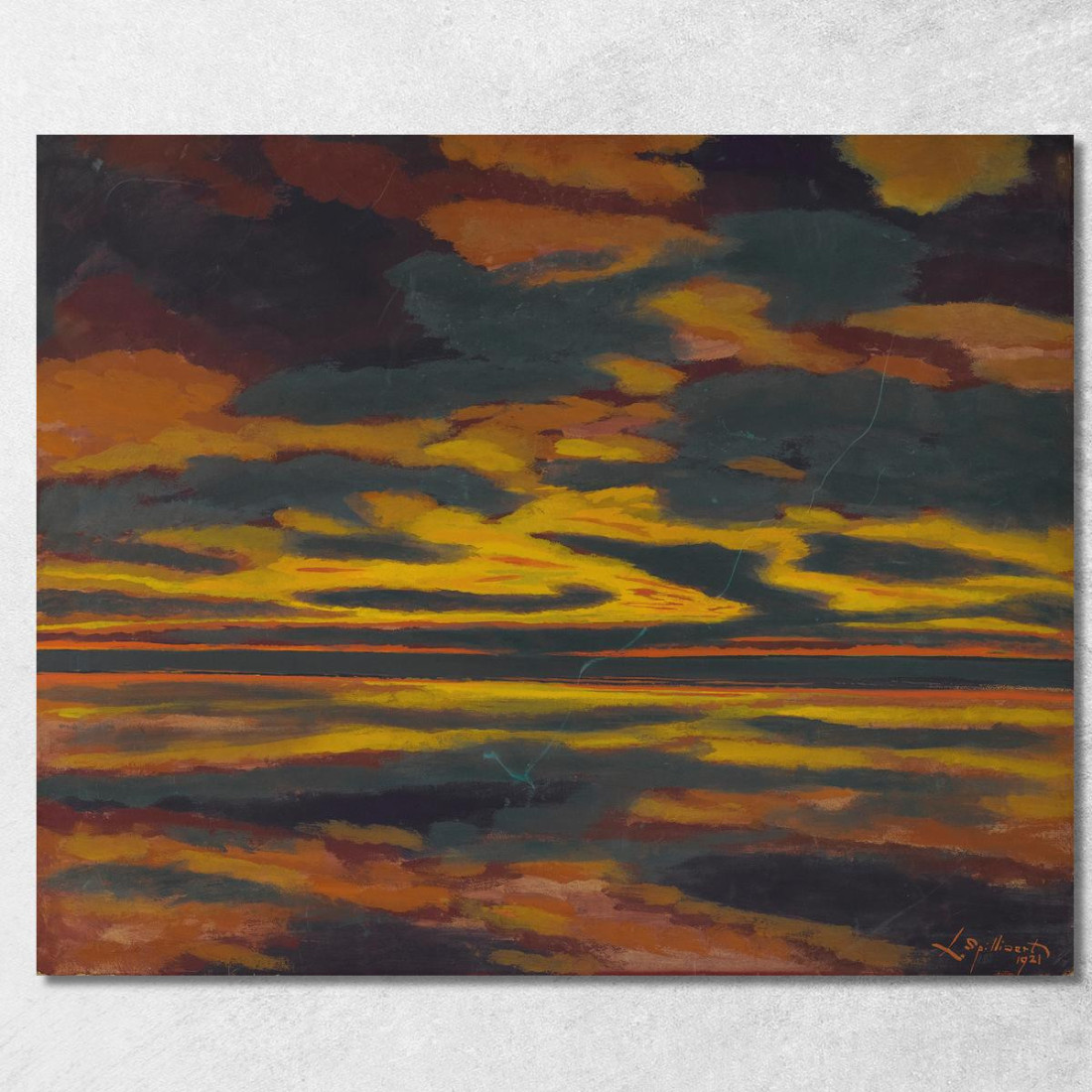 Lampo Verde Sul Mare Léon Spilliaert lsp79 quadro stampato su tela