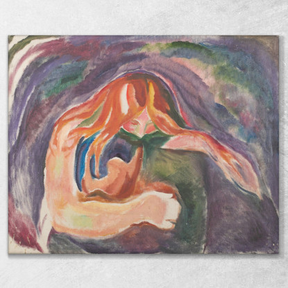 Vampiro Edvard Munch em383 quadro stampato su tela