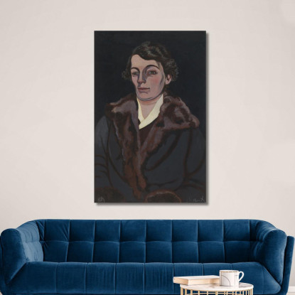 Ritratto Della Signora Storck-Hertoghe Léon Spilliaert lsp96 quadro stampato su tela