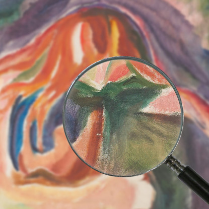 Vampiro Edvard Munch em383 quadro stampato su tela