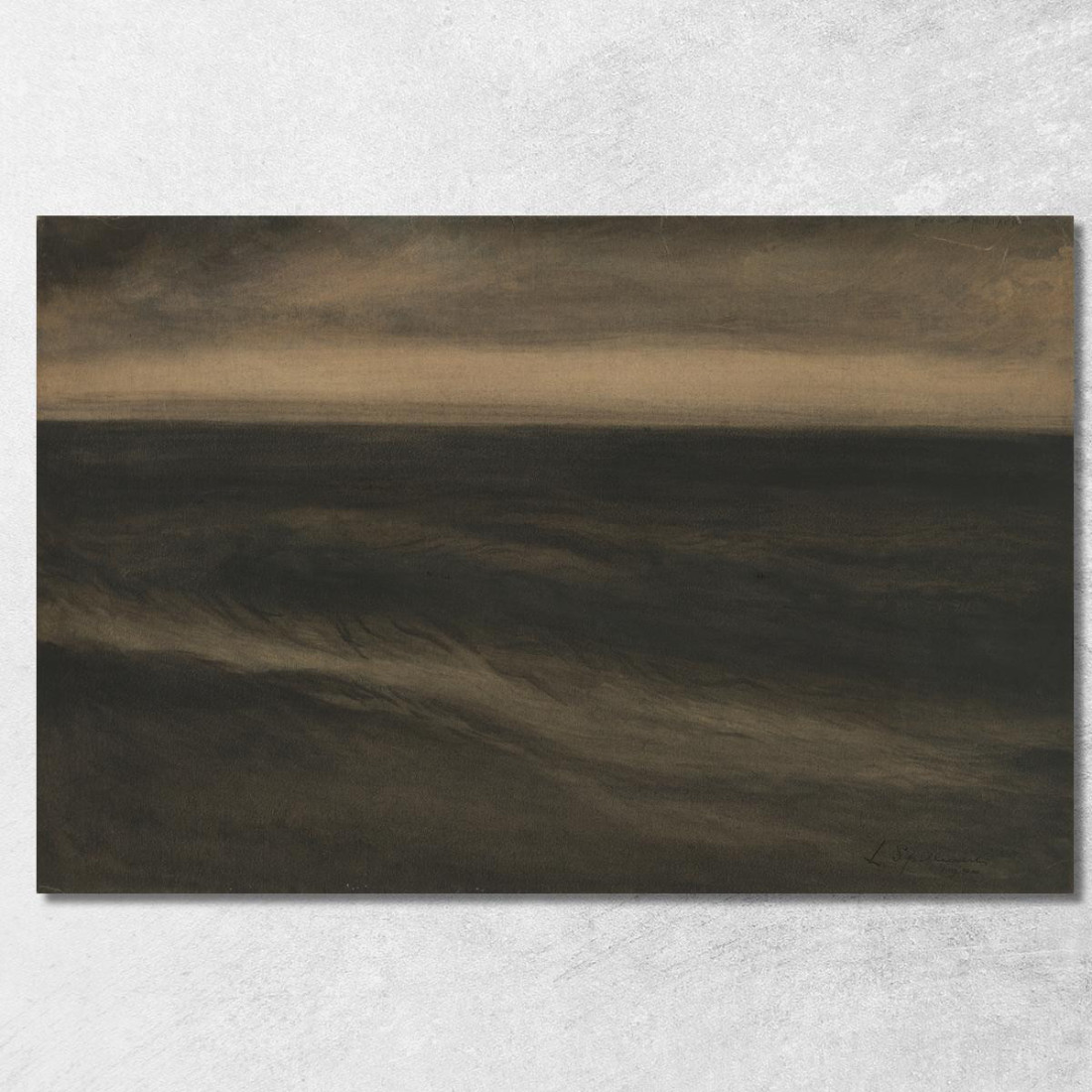 Marina Nera Léon Spilliaert lsp116 quadro stampato su tela