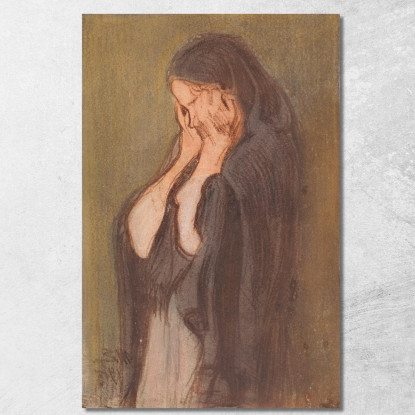 Donna Che Piange Magnus Enckell mek13 quadro stampato su tela