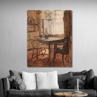 Interno Magnus Enckell mek27 quadro stampato su tela