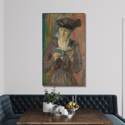 La Signora Anni Lagerborg Magnus Enckell mek43 quadro stampato su tela