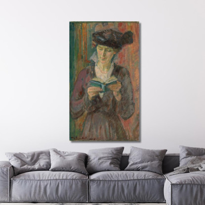 La Signora Anni Lagerborg Magnus Enckell mek43 quadro stampato su tela