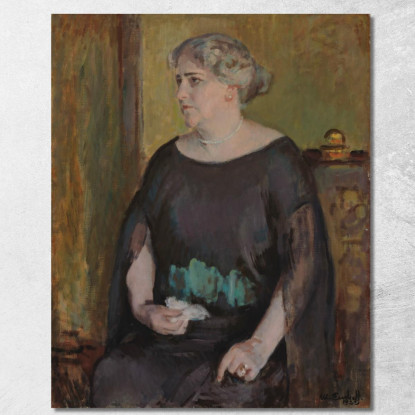 Ritratto Della Signora Lydia Keirkner Magnus Enckell mek54 quadro stampato su tela