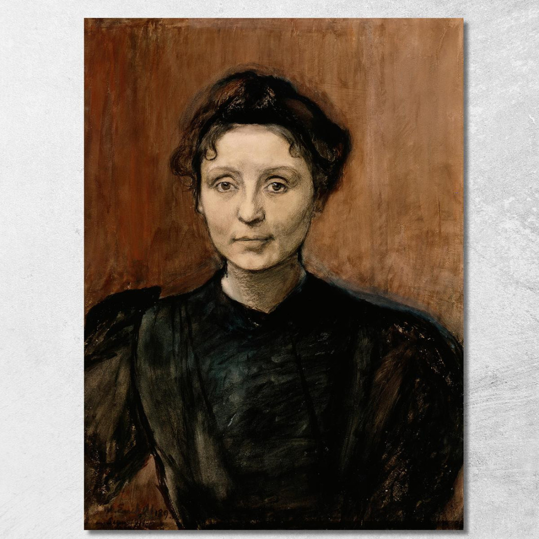 Ritratto Della Scultrice Madeleine Jouvray Magnus Enckell mek55 quadro stampato su tela