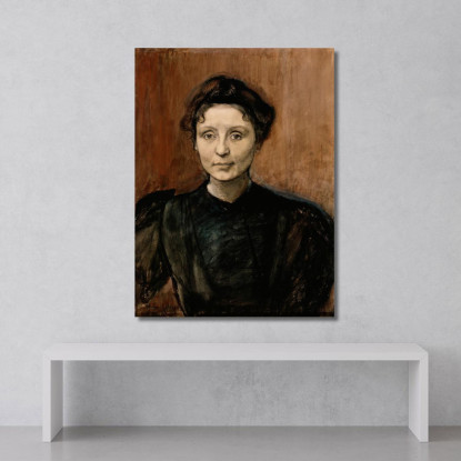 Ritratto Della Scultrice Madeleine Jouvray Magnus Enckell mek55 quadro stampato su tela
