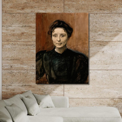 Ritratto Della Scultrice Madeleine Jouvray Magnus Enckell mek55 quadro stampato su tela