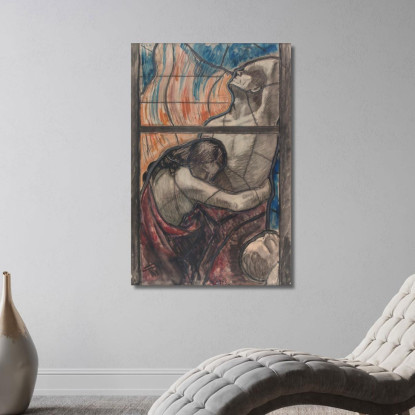 Purgatorio Magnus Enckell mek56 quadro stampato su tela