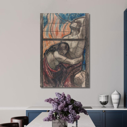 Purgatorio Magnus Enckell mek56 quadro stampato su tela